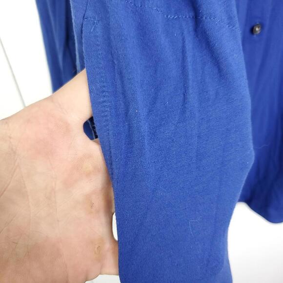 J Jill Shirt Womens 2X Button Front Mandarin Collar Stretchy Wearever Long Sleev - Picture 5 of 10